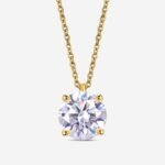 moissanite solitaire pendant