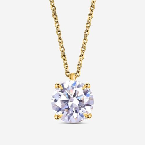moissanite solitaire pendant